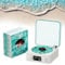 The Waves Vinyl Player, Giradischi Con Altoparlante In Vinile Con Luce Ondulazione Dell'Acqua, Retro Speaker Con Display Time Screen, Giradischi Bluetooth Con Bluetooth, Tf, Modalità Aux