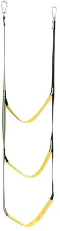 3 Step Green Portable Boat Rope Ladder Collapsible Auxiliary Boarding Rope Ladder Swimming Ladder for Climbing Inflatables, Canoes, Motorboats, Sailboats, Flatboats, Kayaks, Fishing Boats
