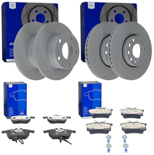ATE PowerDisc Bremsscheiben + Beläge VA + HA passend für Passat 3B 3BG ab 2000