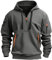 Hoodie Herren Oversize Winter Dicke Kapuzenpulli Casual Sweatshirt Hip Hop Outdoor Kapuzenpullover Personalisierte Hoodie Langarm Pullover mit Taschen Kordelzug 2024 Winter Pulli(Dark Gray,4XL)