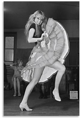 KUYADSHEC Star Art Brigitte Bardot-Poster und Drucke auf Leinwand, Wandkunst, Poster, 30 x 45 cm, ungerahmt