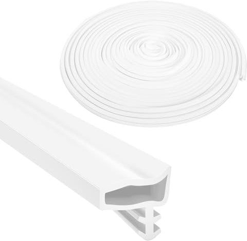 Guarnizione per porta in PVC, 10 m, per porte e porte in legno, impermeabile, isolamento acustico e prevenzione di collisioni