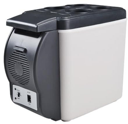 Petit réfrigérateur congélateur - Réfrigérateur congélateur de voiture portable 12 V, Réfrigérateur de camping silencieux | Glacière et réchauffeur électrique de 6 litres, Glacière et réchauffeur élec