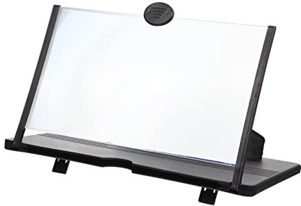 EXQUIMEUBLE Handy Bildschirmlupe Hochauflösende Telefon Bildschirmlupe Verstellbarer Bildschirmverstärker für Smartphones für Drinnen Camping Reisen