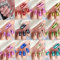 288Pcs Square with Metallic Holographic Finish - Full Cover False Manicure Stick-On