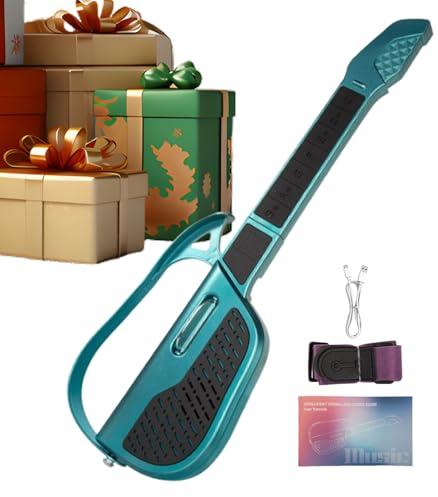 Mppchhn Guitarra Infantil | Guitarra Sin Cuerdas para Niños,Instrumento Musical Plegable para Cumpleaños Viajes Educación Música en Casa Aula Fiestas Familiares Escuela