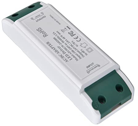 KIMISS Transformador LED 24V DC 2A 48W Controlador de Corriente Constante para el Hogar y la Oficina | Fuente de Alimentación AC100-240V para Iluminación LED