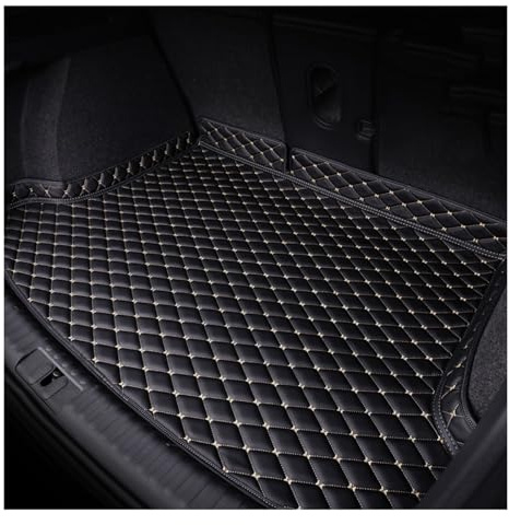 CBRWBKWHI Kofferraumwanne für VW Golf 7 5-Door Hatchback 2012-2020 Wasserdicht Antirutsch Kofferraum Schutzmatte Kofferraummatte Kofferraumschutz Zubehör,Black Beige