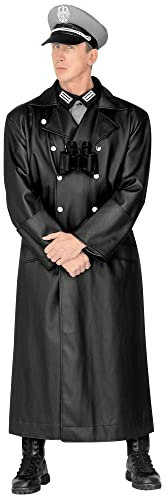 xL General Coat Leatherlook Full Length Costume Extra Large for WWII 40s War Fancy Dress