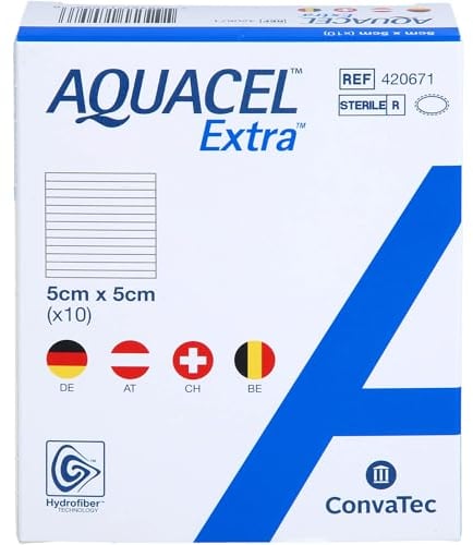 Aquacel Extra Kompresse 5 cm x 5 cm (x10)
