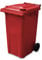 Yellowshield 240 Litre Wheelie Bin - RED (Standard Household Size)- Council Bin, Manufactured To EN 840 standard, Most Popular Size