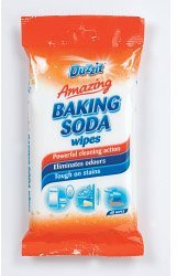 3 Packs of Duzzit Amazing Baking Soda Wipes Pack 120 Sheets Total