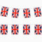 TRIXES 9 M Union Jack festone con bandiera del Regno Unito rettangolare rossa, bianca e blu per i festeggiamenti nazionali
