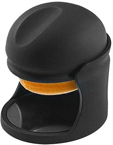 Fantasia Make Up Pinsel Vegan, Professioneller Foundation Pinsel In Runder Box Mit Spiegel Für Unterwegs, Foundation Brush Für Flüssiges Makeup, Feines Synthetik Haar Von Fantasiay, schwarz