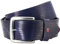 Pierre Cardin Gürtel Herren Ledergürtel Herren Gürtel Herren, Vollrindleder, 40 mm breit, Farbe/Color:blau, Size US/EU:Bundweite 125 cm Gesamtlänge 140 cm W 49.2 XXXL