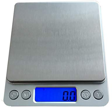 Bilancia digitale da cucina, 3 kg/0,1 g, professionale, digitale, ad alta precisione, bilancia per alimenti, bilancia per alimenti, bilancia con display LCD retroilluminato.