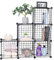 YCOCO Draht-Aufbewahrungswürfel, Metallgitter, Bücherregal, modulares Regal, stapelbares Würfelaufbewahrung, 6 Würfel, Schrank-Organizer, Aufbewahrungsregale für Zuhause, Büro, Kinderzimmer, schwarz