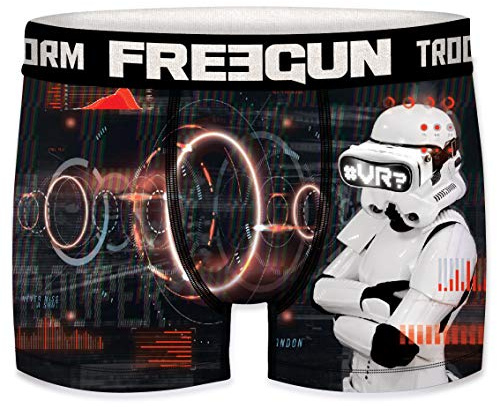 FREEGUN Star Wars Herren Boxershorts Funny Stormtrooper Krieg der Sterne Meme Druck 1er Pack S M L XL XXL