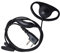 UAYESOK D-Form Ohrhörer, Sicherheits Headset für 2-Pin Midland G5 G6 G7 G8 G9 GXT250 GXT325 GXT550 GXT650 LXT80 LXT112 Alan39 Alan42 Alan507 Walkie Talkie mit integriertem PTT/VOX-Mikrofon