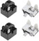 EMSea 2x 15 Ohm Refrigerator Start Relay 2 Pin PTC Freezer Compressor Resistor for Mini Fridges Compact Fridges Freezers Wine Fridges with 1/6HP 125W Thermal Overload Protector