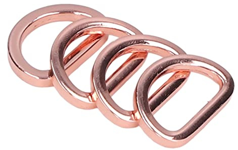 D-Ringe, kleine kompakte Taschenhardware DIY Herstellung von Rucksäcken für Handtaschen Gürtel für Kragen(Roségold)