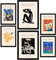 Nacnic Set mit 6 Postern von Picasso und Matisse. Abstrakte Gemälde. Drucke des Fauvismus und Surrealismus für Innenarchitektur und Dekoration. A3 & A4 ohne Rahmen.