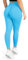 SMILODOX Leggings Damen Amaze Pro mit Scrunch, Butt Lift Sporthose High Waist V-Shape Trainingshose Seamless Blickdicht Yogahose Für Sport Fitness Alltag, Größe:M, Color:Hellblau Melange