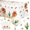 2 Pack Pferd Themed Tischdecken, Wild Racing Horse Western Cowgirl Tischdecken, rosa Tischdecke Geburtstag Party Dekorationen für Mädchen