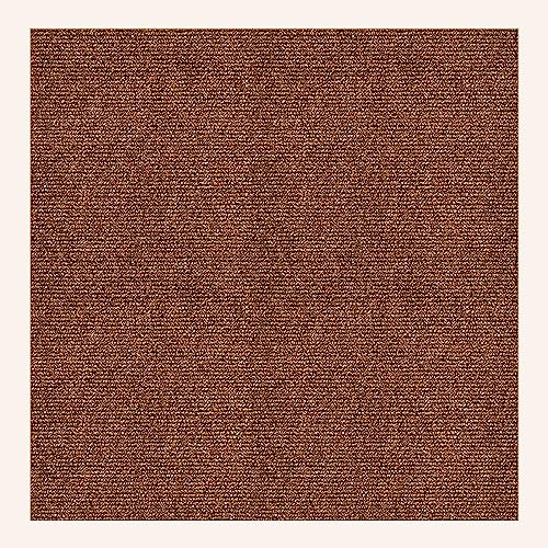 11 Stück Teppichfliesen Selbstklebend,30x30cm Filzfliese Teppich Strapazierfähiger Bodenbelag Teppichboden für Schlafzimmer, Wohnzimmer, Büro (Braun)