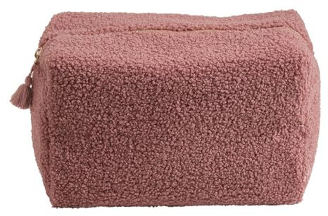 Mathilde M. Trousse de Toilette rectangulaire Bouclette Rose - Grand modèle