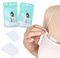 DHWEKU 72 pcs di nastro biadesivo per tessuti a doppia faccia per il corpo, abiti e vestiti, fashion tape trasparente per la moda con strisce lunghe,18mm/12mm x 85 mm