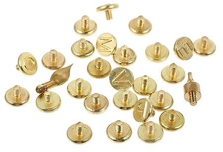 SEWOART Juego De Puntas De Pirograbado De 28 Piezas Para Trabajar La Madera Letras Cobre Herramienta De Soldadura Compatible Manualidades y Bricolaje Adecuado Para Personalizar Madera y Cuero