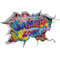 Large Gamer Zone Wall Sticker - 90x60cm 3D Vinyl Decal for Gaming Enthusiasts - Vibrant Multi-Colored Art for Bedrooms, Playrooms - Easy Apply & Remove For Teen Gamers Room Decor, Game Themed Wall Art