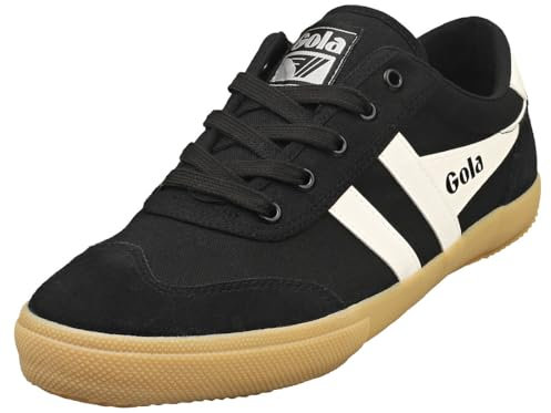 Gola Badminton-Sneaker für Herren, Schwarz/Off-White/Gum, 10.5