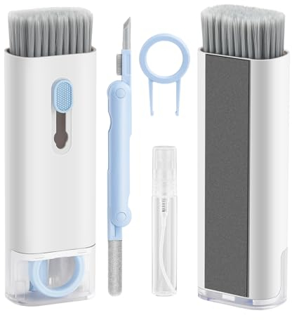 JOEJONI 7 in 1 Keyboard Cleaning Kit, Multifunctional Keyboard Brush, Keyboard Cleaner, Phone Cleaning Kit, for Cleaning Laptop, Keyboard, Earbuds, Cellphones