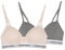 Calvin Klein Bambina Reggiseni a Bralette Confezione da 2 a Triangolo, Multicolore (Silverpeony/Greyheather), 10-12 Anni
