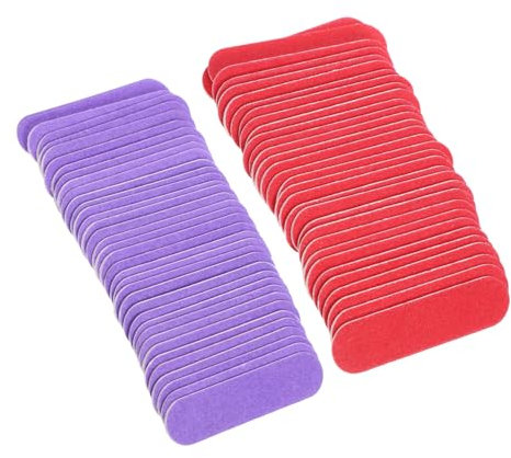 Beaupretty Set Di 100 Lime Colorate A Doppia Faccia Lime Per Unghie in Legno Per Donna Strumenti Per Nail Art Con Comode Estremità Arrotondate