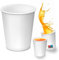 Caffetti Lot de 50 gobelets jetables en papier pour eau, 210 ml jetables en carton recyclables pour boissons chaudes, boissons, emporter, fête, bureau - blanc