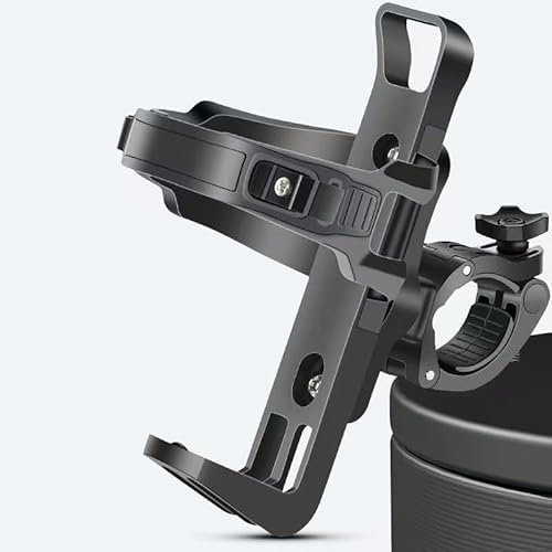 MXQCLSA Getränkehalter Motorrad, für Harley Davidson Dyna Superglide 1995-2014 360 Grad Rotation Trinkflaschenhalter Kompatibel mit 55–75 mm Durchmesser Becher