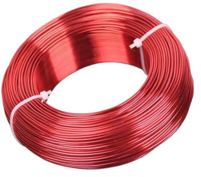 Aluminum wire coil， Aluminum Craft Metal Jewellery Wire(Red,0.8mm (385 meters))