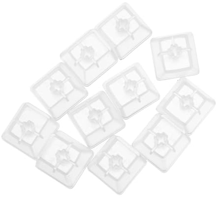FIXOSHEE 10 Stück Teiliges Transparente Tastatur keycaps aus Robustem Stoßfest und Langlebig Mechanische Tastaturabdeckung für Optimalen Schutz zu Hause Büro
