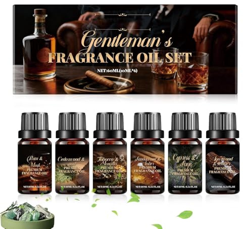 Aromatherapy Oils | 6 Piece Premium Hotel Fragrance Oil Collection | Luxury Aroma Diffuser Scent for Humidifier Home Car Perfume Candle Making Soap Sauna Hair Shampoo