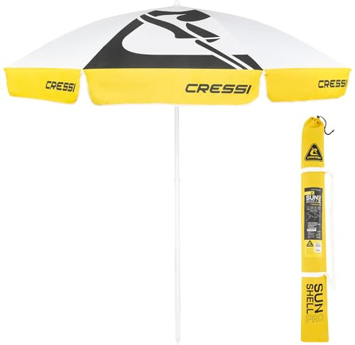 CRESSI Sunshell - Sombrilla de exterior ligera y portátil para protegerse del sol y de la intemperie