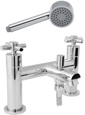 Deva MOT106 Motif Deck Mounted Bath Shower Mixer Tap with Chrome Finish
