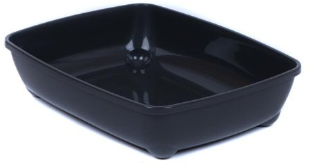 XXL Katzentoilette Schalentoilette 57 cm schwarz