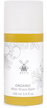 MÜHLE Organic After Shave Balsam 100 ml, vegane Naturkosmetik, unisex | Rasurbalsam für gereizte Haut, mit Bio-Arganöl und Calendula, beruhigend, zieht schnell ein, für Bart und Gesicht