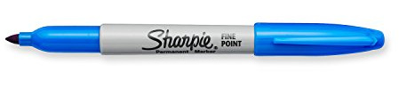 SHARPIE Fine Point Permanent Markers, Techno Blue, 1 Count