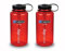 Nalgene Tritan Wide Mouth BPA-Free Water Bottle, Red W/Black Cap Set of 2, 2 Count