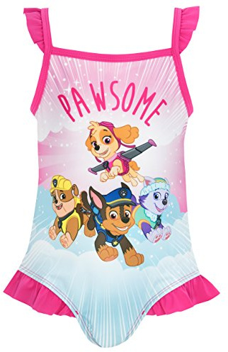 Paw Patrol Girls Swimming Costume Skye, Rubble, Chase, Everest Swimsuit for Kids