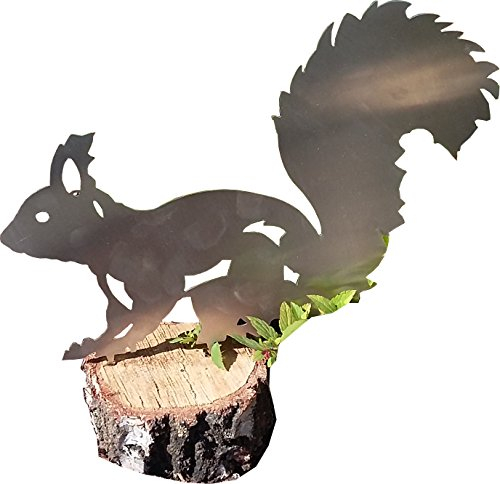 ARTTEC Design Eichhörnchen (groß, Edelstahldeko)